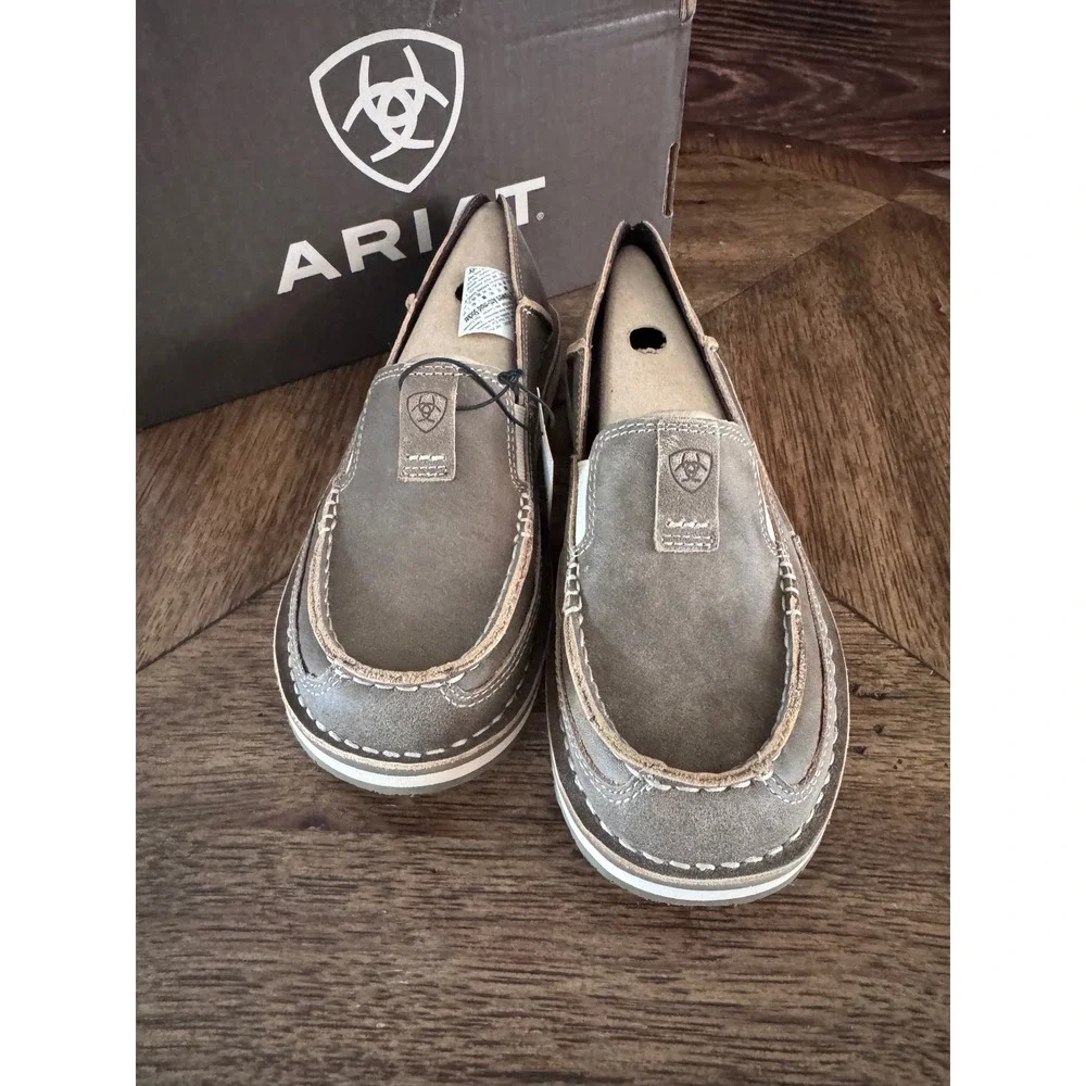 Ariat Cruiser Womens Brown Bomber Leather Slip On Shoes 10023008 Size 7